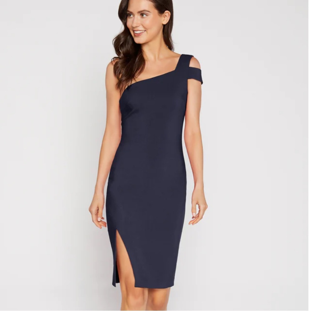 Likely Packard One Shoulder Dress - Navy Size 8